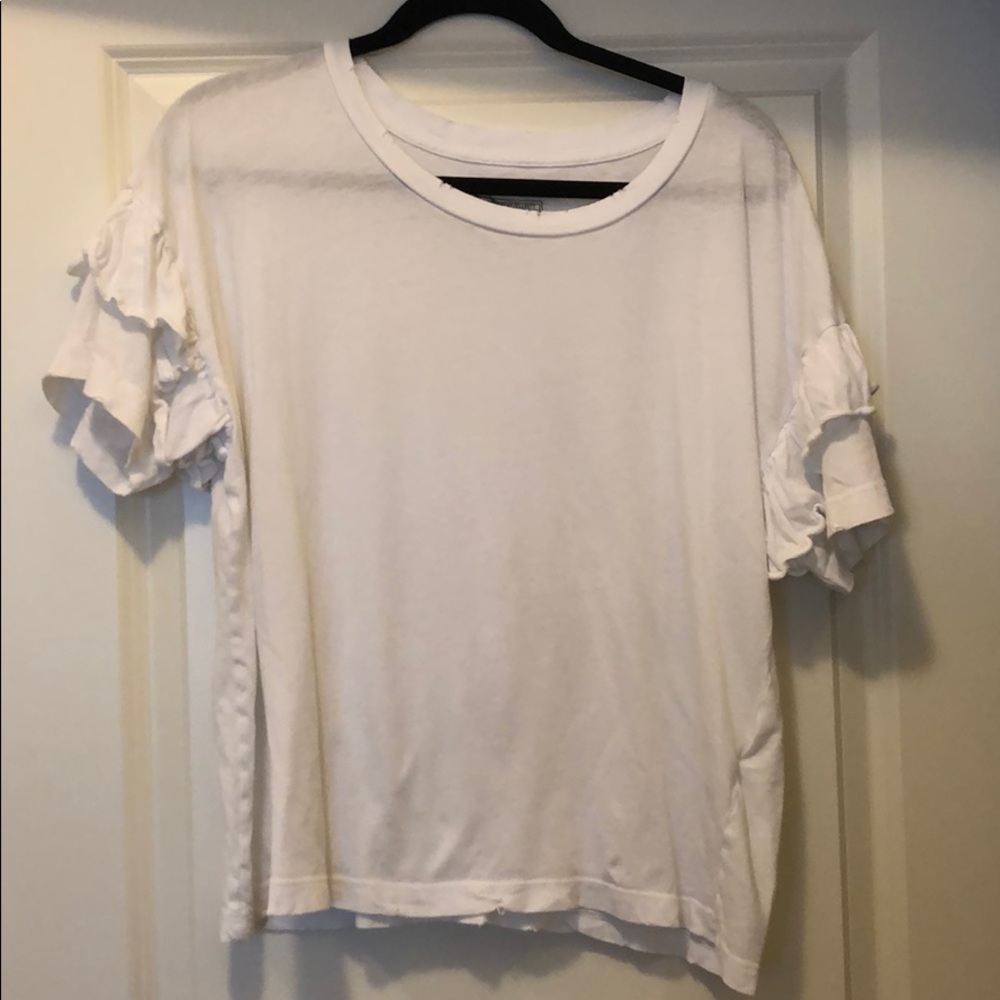 Ruffle roadie tee by Current Elliot